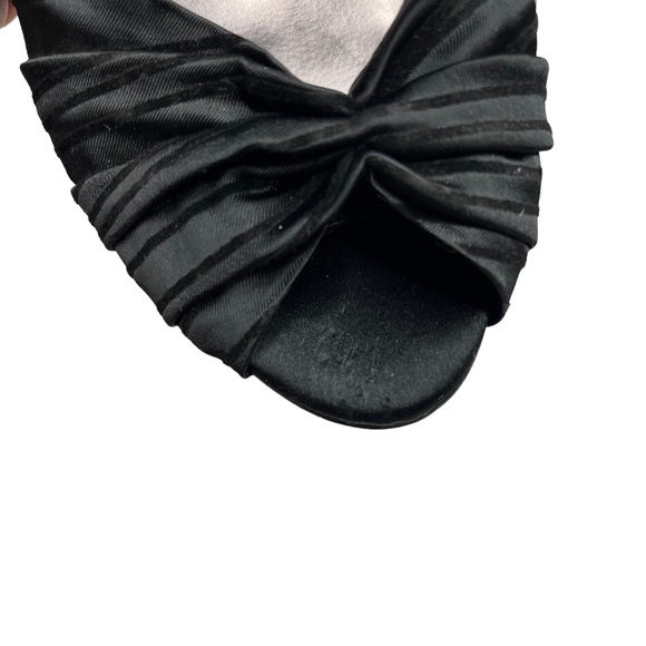 Badgley Mischka Black Ryba D’Orsay Satin Print Heels - Picture 11 of 11